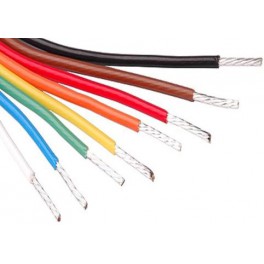 Cable Teflon Alpha Wire 18AWG 600V Gris